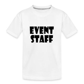Event staff - Kinder Premium Bio T-Shirt - Weiß - Vorne