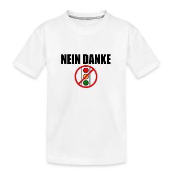 Ampel nein dank - Kinder Premium Bio T-Shirt - Weiß - Vorne