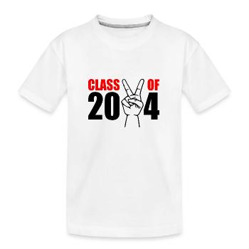 Class of 2024 - Kids' Premium Organic T-Shirt - white - Front