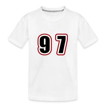 97 Nombre Collège - T-shirt bio Premium Enfant - blanc - Devant