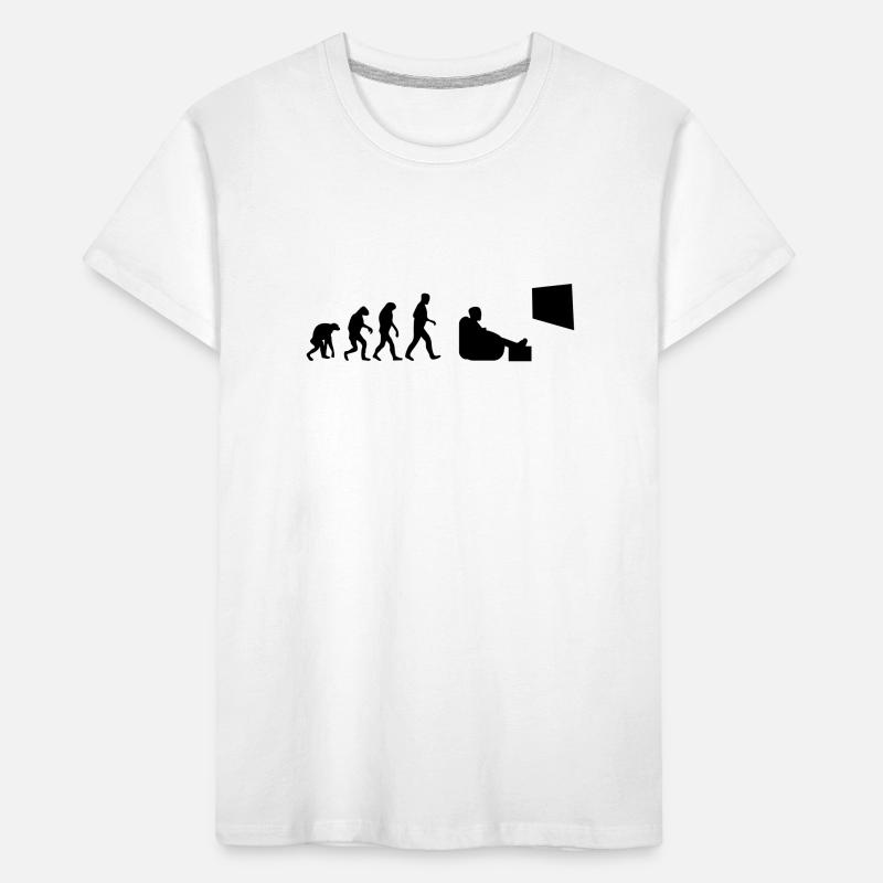 Fernsehen Bingewatching Serienmarathonevolution Kinder Premium Bio T-Shirt