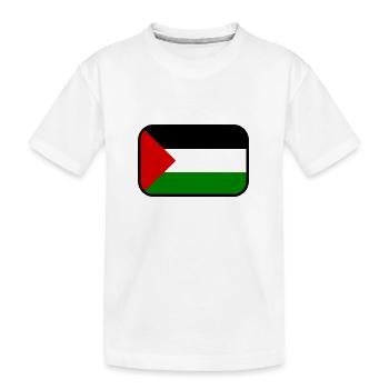 Palestine - Kids' Premium Organic T-Shirt - white - Front