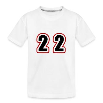 22 Nombre Collège - T-shirt bio Premium Enfant - blanc - Devant