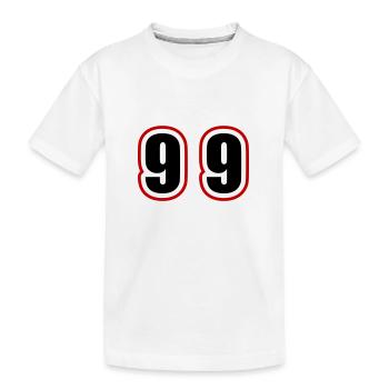 99 Nombre Collège - T-shirt bio Premium Enfant - blanc - Devant