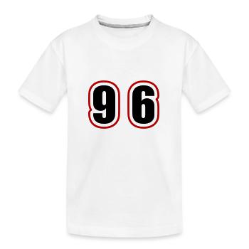 96 Number College - Kids' Premium Organic T-Shirt - white - Front