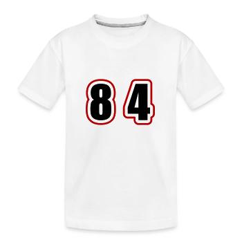 84 Nombre Collège - T-shirt bio Premium Enfant - blanc - Devant
