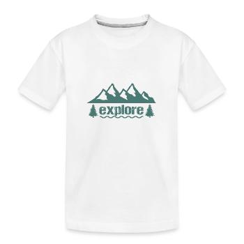 explorer - T-shirt bio Premium Enfant - blanc - Devant