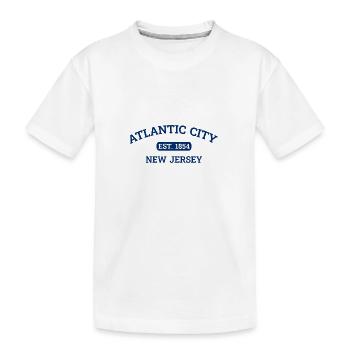 Atlantic City - New Jersey - Fondée en 1854 - Amérique - T-shirt bio Premium Enfant - blanc - Devant