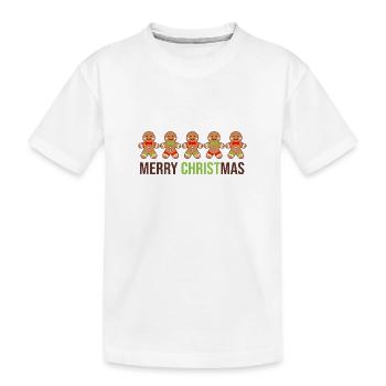 Lebkuchen Reihe - Lebkuchen Liebe - Kinder Premium Bio T-Shirt - Weiß - Vorne