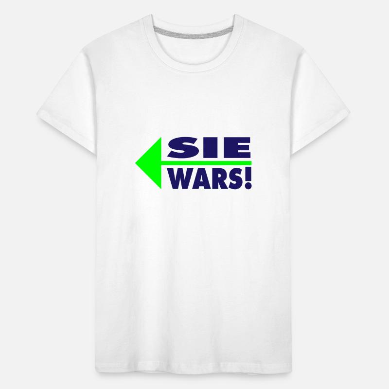 Sie wars! Partner- oder Partyshirt Kinder Premium Bio T-Shirt