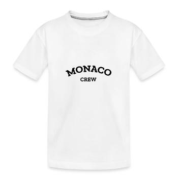 Monaco Crew - Monte Carlo - Mer Méditerranée - T-shirt bio Premium Enfant - blanc - Devant