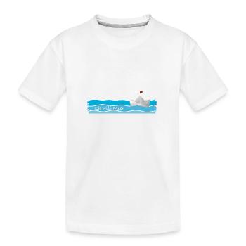 Ich will Meer - Kinder Premium Bio T-Shirt - Weiß - Vorne