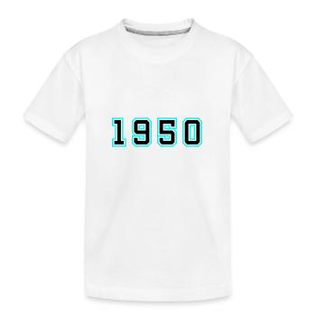1950 Year Birthday - Kids' Premium Organic T-Shirt - white - Front