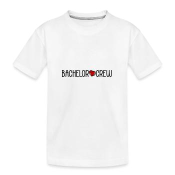 Bachelor Crew - Kinder Premium Bio T-Shirt - Weiß - Vorne