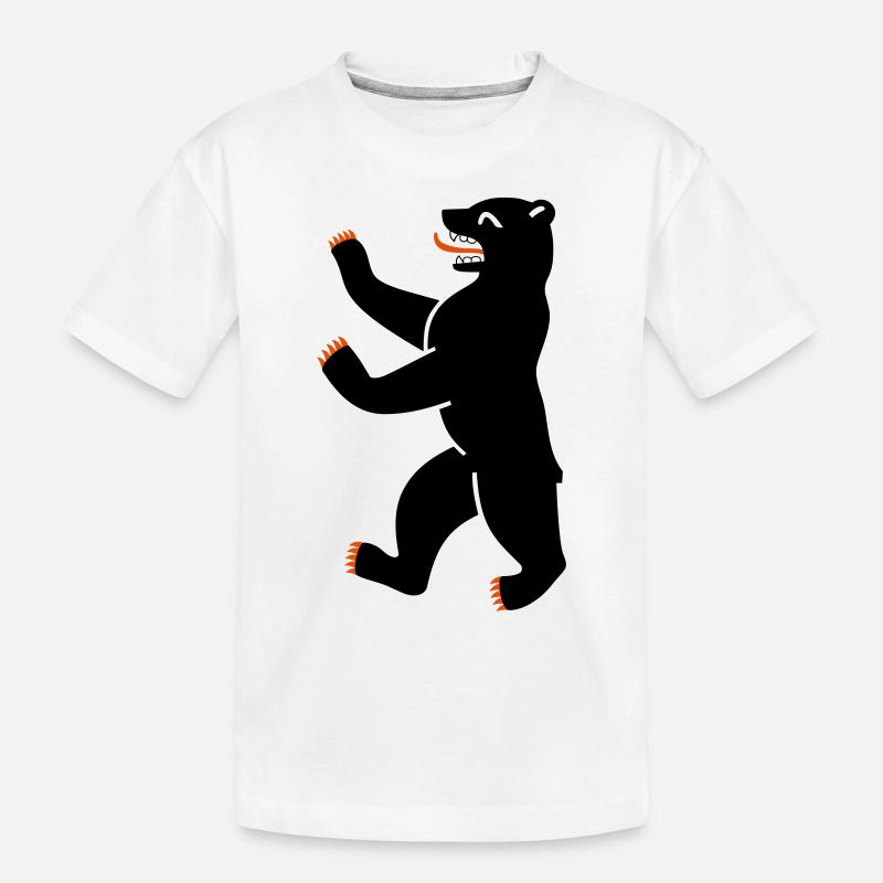 Berliner Bär - Kinder Premium Bio T-Shirt - Weiß