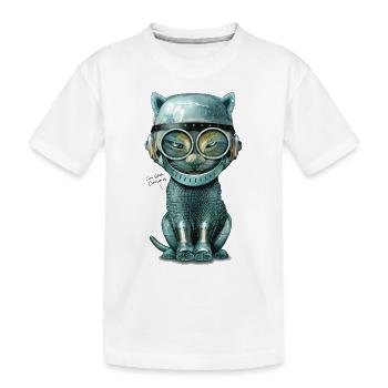 I'M STEEL CURIOUS - Kids' Premium Organic T-Shirt - white - Front