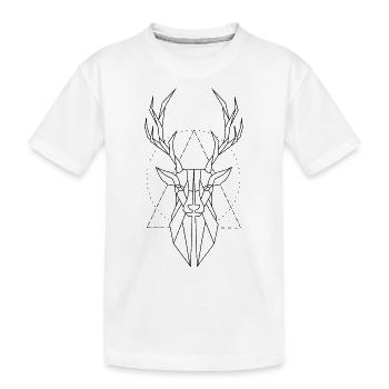 Cerf - T-shirt bio Premium Enfant - blanc - Devant