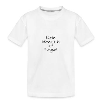 Personne n’est illégal chemise par asile cadeau - T-shirt bio Premium Enfant - blanc - Devant