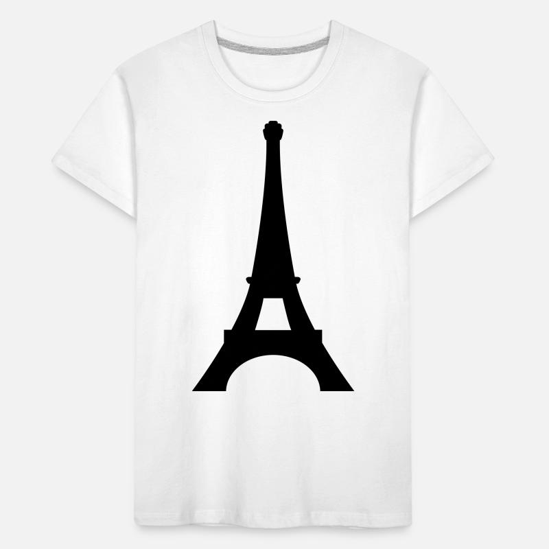 Paris Eiffelturm Kinder Premium Bio T-Shirt