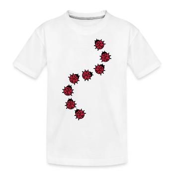 Ladybug - Kids' Premium Organic T-Shirt - white - Front