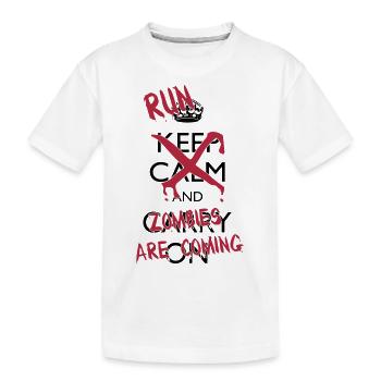 Run zombies - T-shirt bio Premium Enfant - blanc - Devant