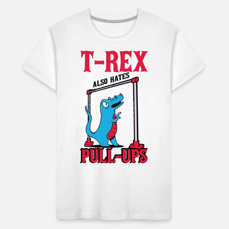T-Rex Pull-Ups Kids' Premium Organic T-Shirt