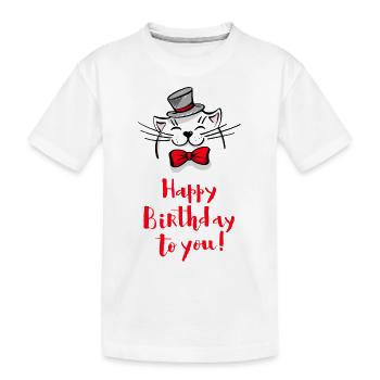 Bon anniversaire - T-shirt bio Premium Enfant - blanc - Devant