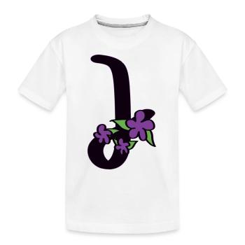 J wie jugendlich - Kinder Premium Bio T-Shirt - Weiß - Vorne