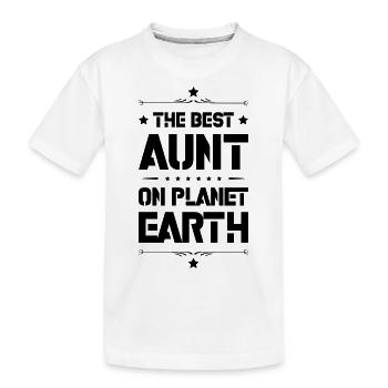Meilleure tante disant - T-shirt bio Premium Enfant - blanc - Devant
