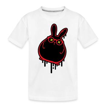 Lapin drôle de Pâques Lapin de Pâques - T-shirt bio Premium Enfant - blanc - Devant
