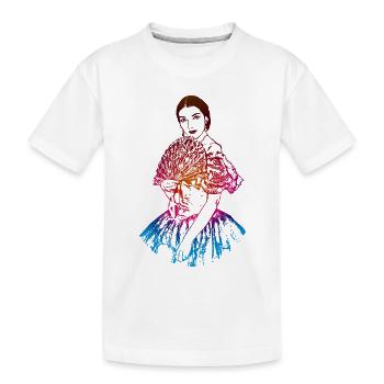La traviata: Maria Callas als Violetta Valéry - Kinder Premium Bio T-Shirt - Weiß - Vorne