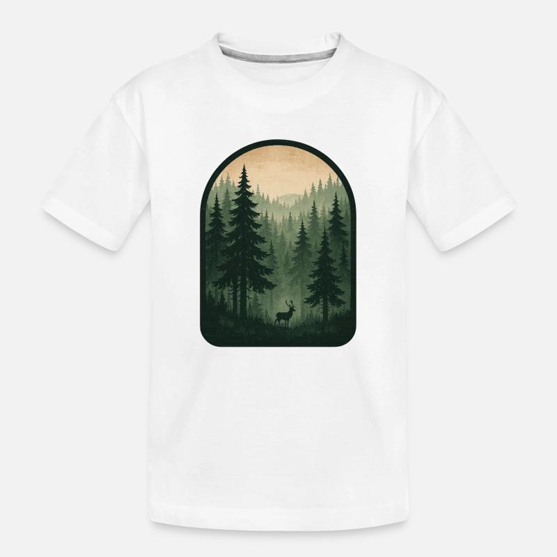 Waldgeist - Kinder Premium Bio T-Shirt - Weiß