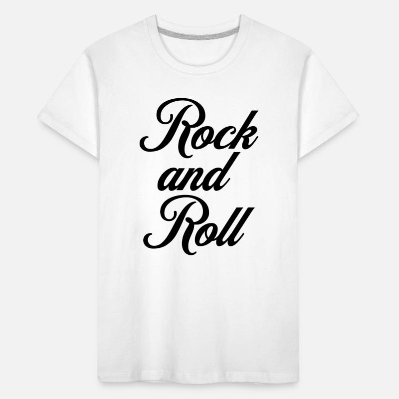 Conception de logo de typographie cursive Rock and Roll T-shirt bio Premium Enfant