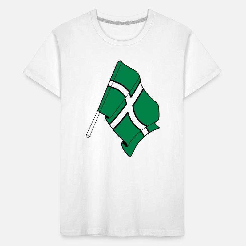 Drapeau du Devon T-shirt bio Premium Enfant