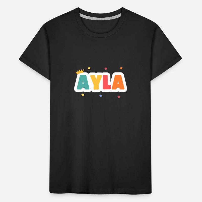 Ayla! Customizable Kids' Premium Organic T-Shirt