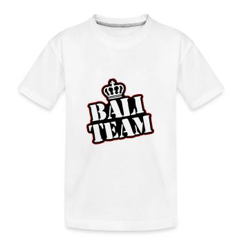 Bali Team - Kinder Premium Bio T-Shirt - Weiß - Vorne