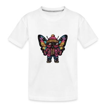 Papillon Hiver BD - T-shirt bio Premium Enfant - blanc - Devant