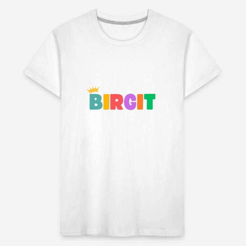 Birgit! Personnalisable T-shirt bio Premium Enfant
