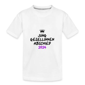 Hen Party 2024 Hen - Kids' Premium Organic T-Shirt - white - Front
