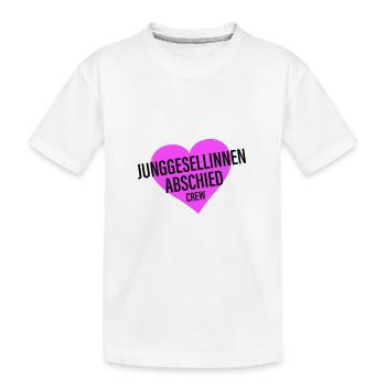 Junggesellinnenabschied Crew - Kinder Premium Bio T-Shirt - Weiß - Vorne