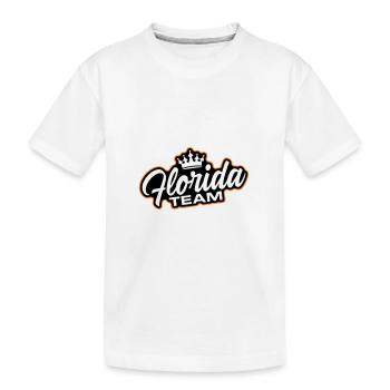 Florida Team - Kids' Premium Organic T-Shirt - white - Front