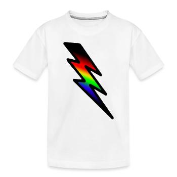 Rayon Foudre - T-shirt bio Premium Enfant - blanc - Devant