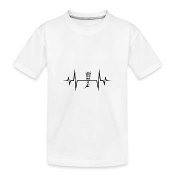 Kebab grill Puls - Kinder Premium Bio T-Shirt - Weiß - Vorne