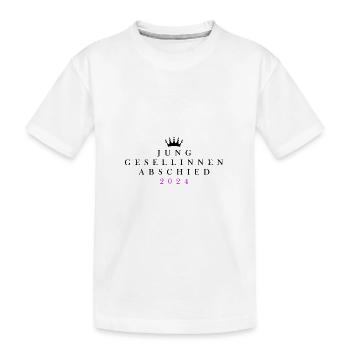 Junggesellinnenabschied 2024 - Kinder Premium Bio T-Shirt - Weiß - Vorne