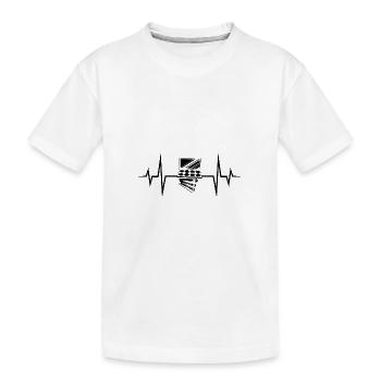 Make Up Kosmetik Puls - Kinder Premium Bio T-Shirt - Weiß - Vorne