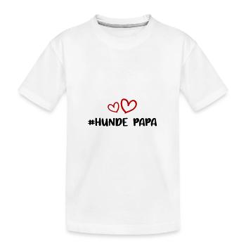 Papa chien - T-shirt bio Premium Enfant - blanc - Devant