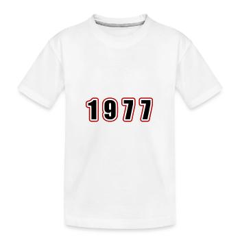 1977 Jahr Geburtstag - Kinder Premium Bio T-Shirt - Weiß - Vorne