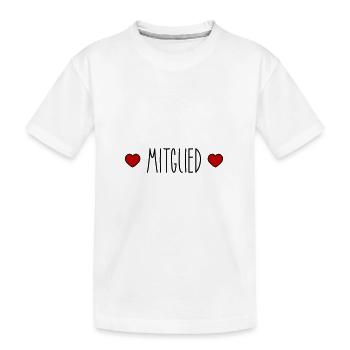 Cœur de membre - T-shirt bio Premium Enfant - blanc - Devant