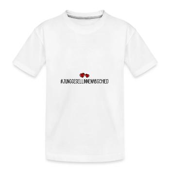 Junggesellinnenabschied Herz - Kinder Premium Bio T-Shirt - Weiß - Vorne