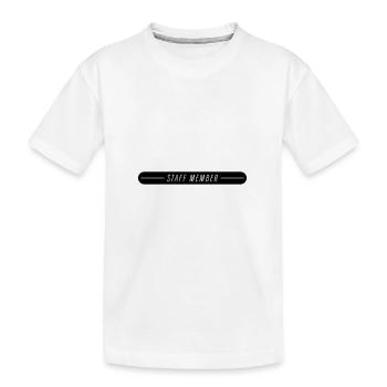 Membre du personnel - T-shirt bio Premium Enfant - blanc - Devant